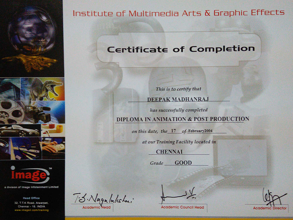 Diploma in Animation